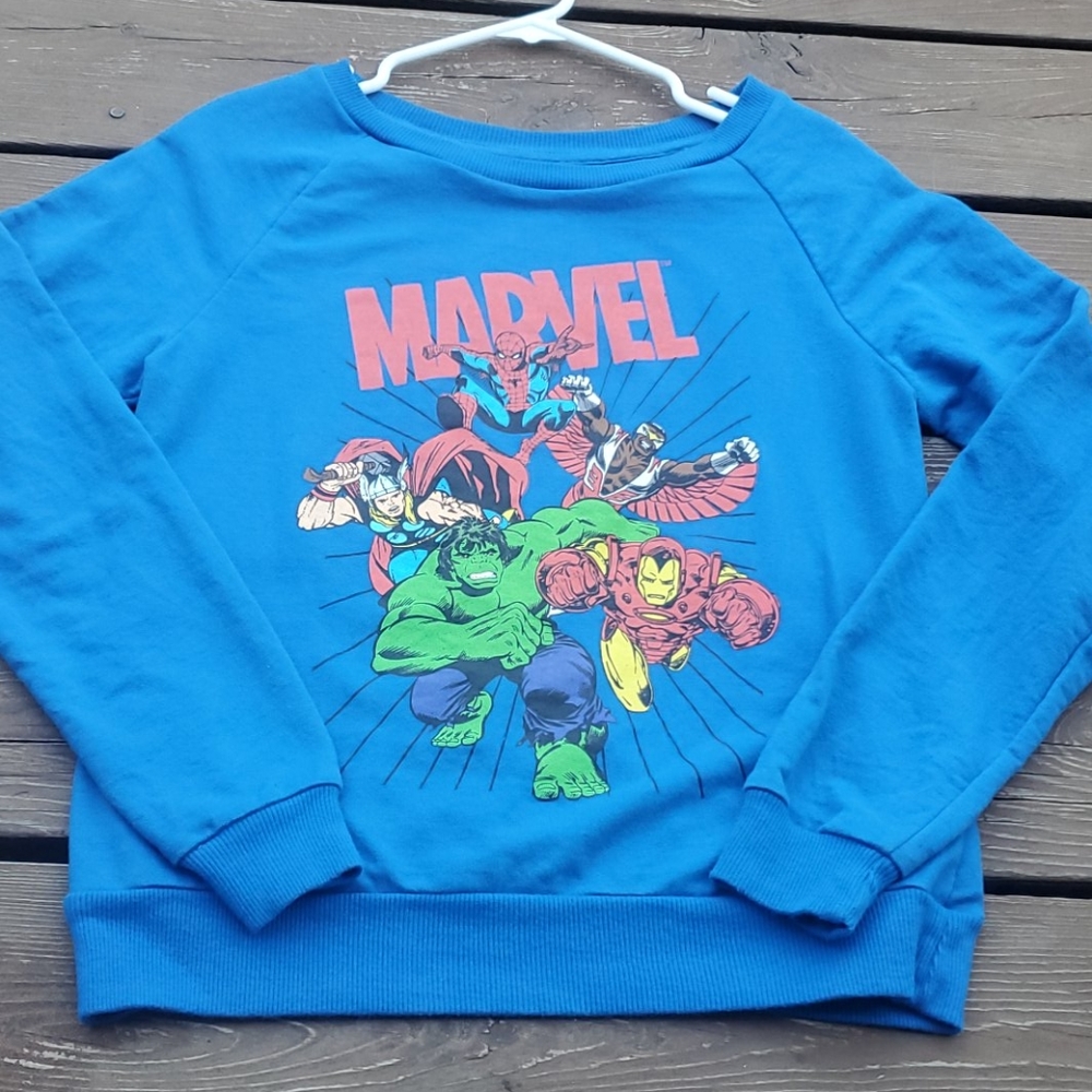Marvel blue sweatshirt